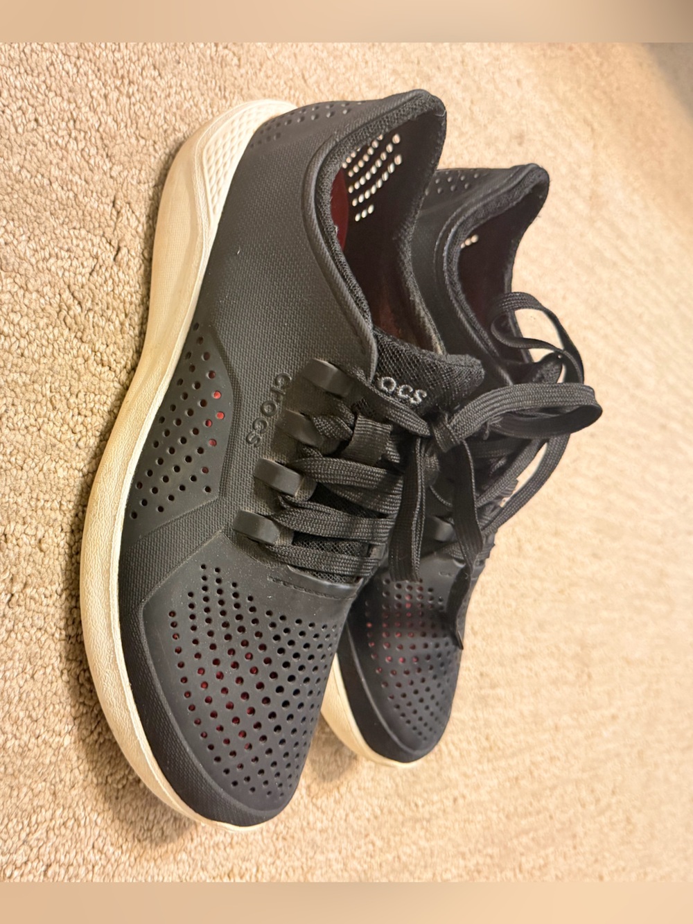 Black Crocs LiteRide Pacer sneakers